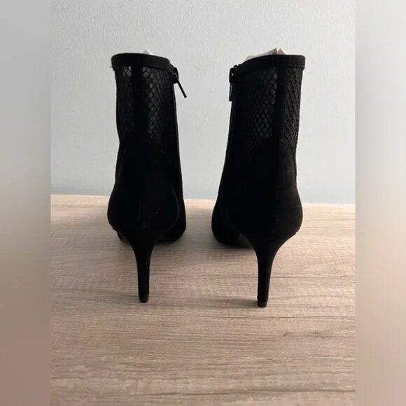 Alfani Women's Jamari Pointed Toe Mesh Inset Side Zip Booties Black Size 7M - Picture 4 of 7